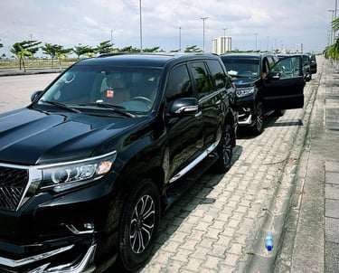 land cruiser prado motorcade by Zeniks Luxury Group