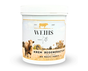 Weihs Livestock Hoof Cream, designed for hoof regeneration and protection with nanosilver