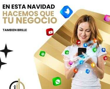 Imagen promocional de manejo de redes sociales y marketing