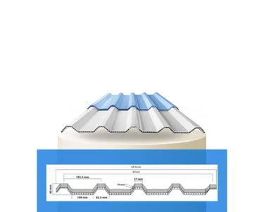gambar atap upvc double layer beserta spesifikasi produk dari grametindo
