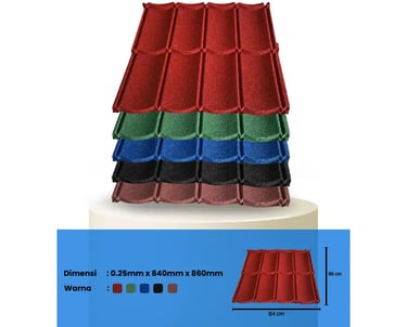 gambar atap genteng metal pasir berbagai warna produk dari grametindo