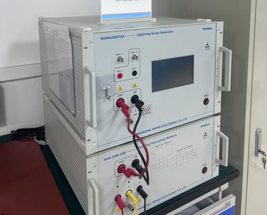 LED Lightning surge testing
