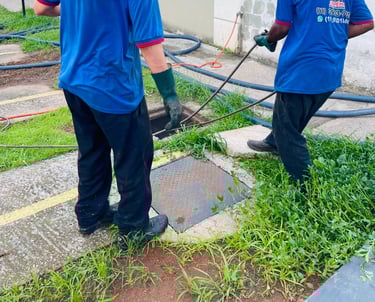 desentupimento de rede de esgoto