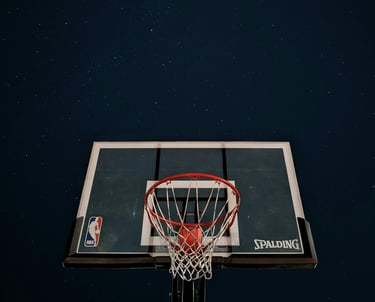 trademark example - spalding brand basketball hoop with nba sticker