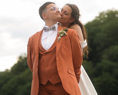 Couple de mariées fille, mariage en Haute Savoie