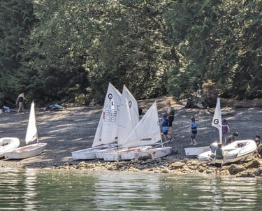 Our opti program is for sailors ages 7 to 9. Learn fun skills on the ocean this summer!
