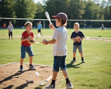 Young athletes engaged in a dynamic outdoor training session under coach supervision.