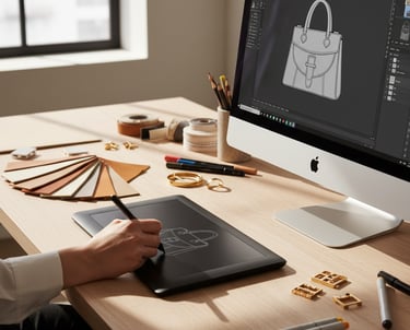 ccessory product development by Cavity Studios with sketching, color, and brand-focused ideation