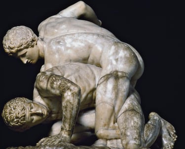 Uffizi Wrestlers, 1st-century BC copy of a lost 3rd-century BC Greek bronze