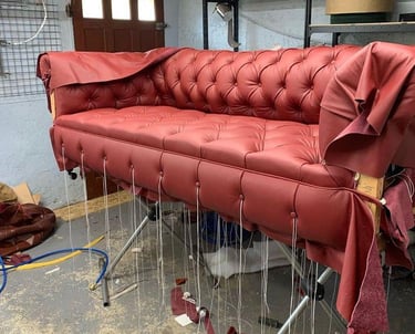 canapé chesterfield en cuir