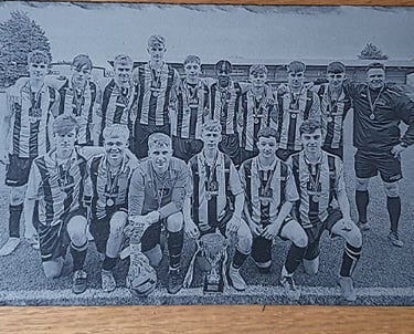 Laser Engraved Slate Photo