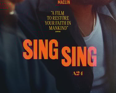 Poster for Sing Sing screening hosted by Auckland International Film Club.