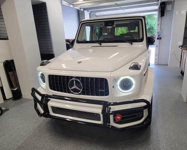 White G-Wagon Mobile Car Detailng Clearwater