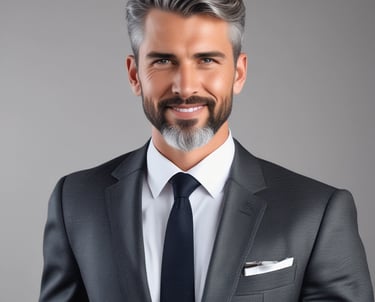 man standing near white wall