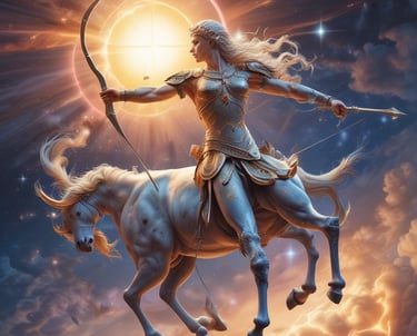 An image showing a spiritual guide assisting a client in a tranquil setting.