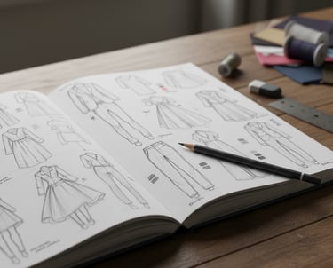 Fashion concept sketching by Cavity Studios turning creative ideas into strong visual design concept