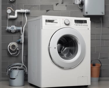 Animation showing various appliance brand logos in blue and white colors.