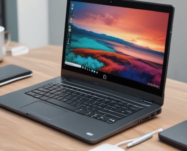 Photo of a clean, responsive business website displayed on desktop and mobile devices.