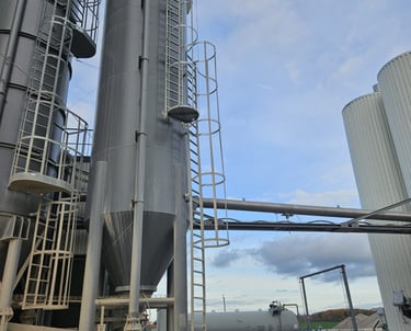 silo for filler or powder
