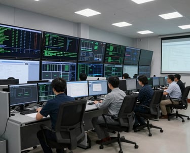 A sleek digital interface displaying dynamic data charts on a futuristic screen.