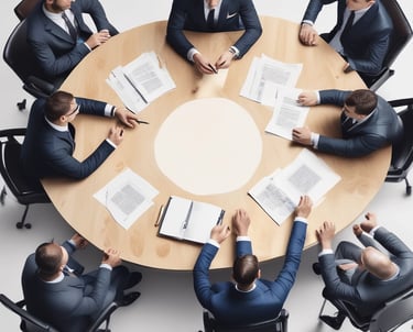 Close-up of elegant medical devices and health products displayed on a soft blue surface.