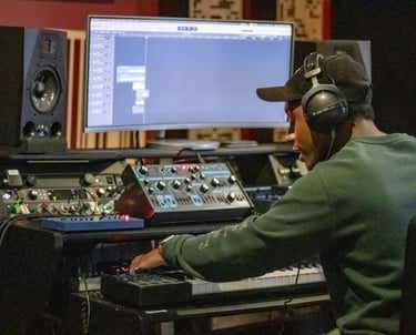 Audio production setup at Summit Sound Studios