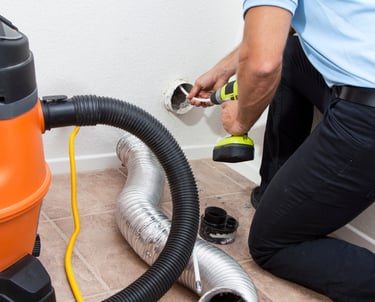 cleaning dryer vent with brush