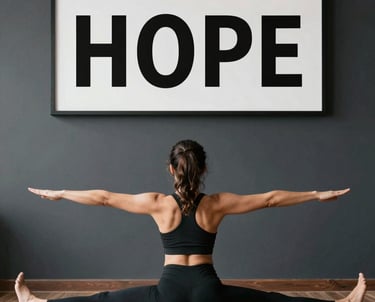 A calm therapy room with Pilates Reformer machines and cozy seating.