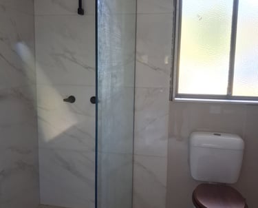 shower and toilet