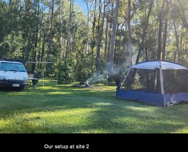 campervan at campsite