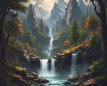 A shadowy figure representing the servant of the lord of despair in a dark forest.