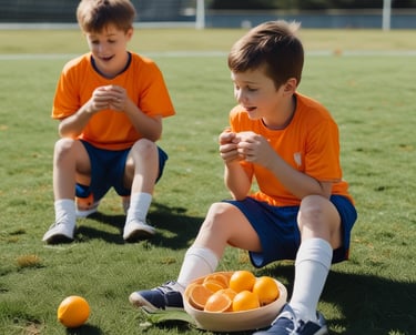 A vibrant scene of a soccer mom cheering on the sidelines with a cozy blanket and snacks.