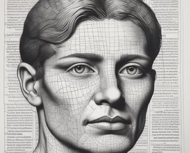 A forensic psychologist reviewing case files in an office.