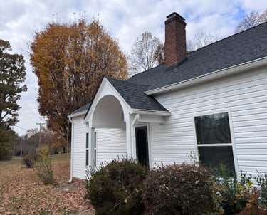 Kitchen upgrade remodel modern insurance claim fire flood upfit restoration greensboro winston burlington deck handrail