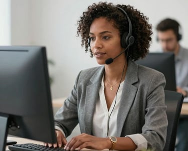 A secure video call between a client and a commissioned notary completing a loan signing.