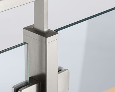 Arox Steel me 304 stainless steel balcony railing, staircase railing, design railing aur matte finis