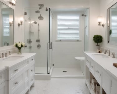 white wooden framed glass window