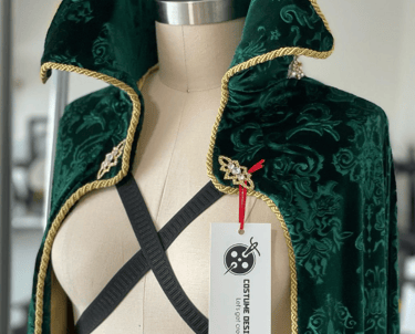 green custom made cape wizard of oz