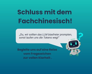 Machine2Mind Roboter zeigt den Weg von KI Fachchinesisch zu voller Klarheit. Startseite Machine2Mind