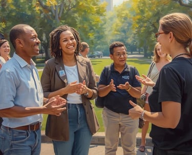 People practicing self-governance skills staying regulated and relational while speaking the truth.