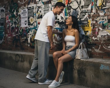 Urban Amazon Travel Outfit: White and Grey Denim