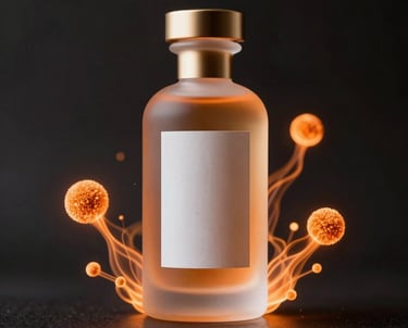 Abstract digital currency networks glowing softly in emerald and gold hues on a blurred finance center backdrop.