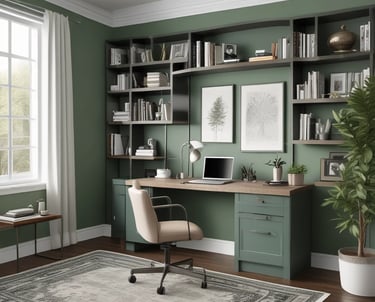 Before and after photo of a kitchen pantry transformed from chaotic to calm and organized.