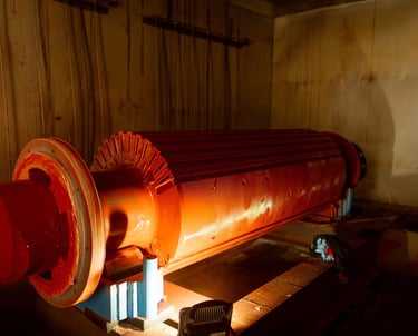 Tratamiento termico rotor turbogenerador