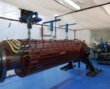 mantenimiento rotor turbogenerador