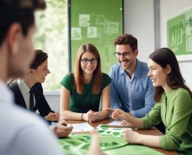 A professional consulting session focused on circular economy strategies.