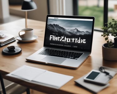 A creative workspace showing a designer sketching website layouts on a tablet.