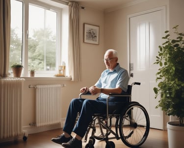 A professional wearing a hard hat and safety vest conducting a workplace safety inspection.