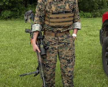 Marine shooting match with custom heavy rig