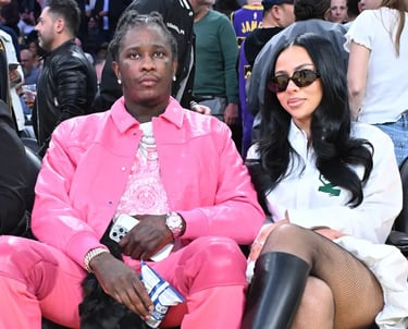 Maria the Scientist and Young Thug in Pink and White